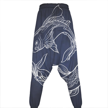 Astrology Pisces Sign Print Hammer Pants