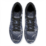 Astrology Pisces Sign Print High Top Leather Sneakers