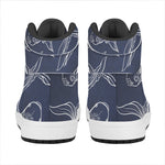 Astrology Pisces Sign Print High Top Leather Sneakers