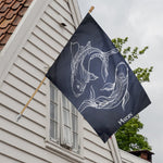 Astrology Pisces Sign Print House Flag