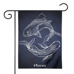 Astrology Pisces Sign Print House Flag