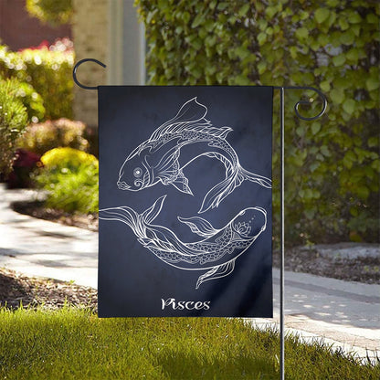 Astrology Pisces Sign Print House Flag
