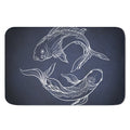Astrology Pisces Sign Print Indoor Door Mat