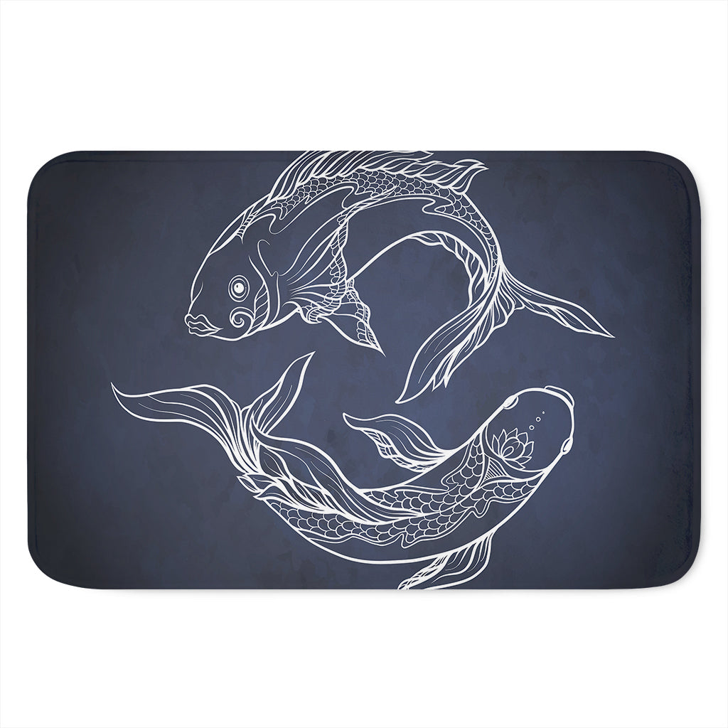 Astrology Pisces Sign Print Indoor Door Mat