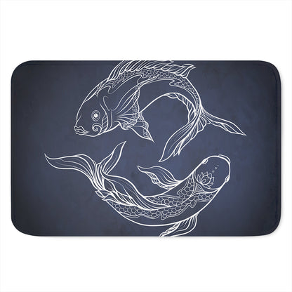 Astrology Pisces Sign Print Indoor Door Mat