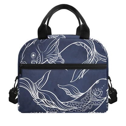Astrology Pisces Sign Print Insulated Lunch Bag