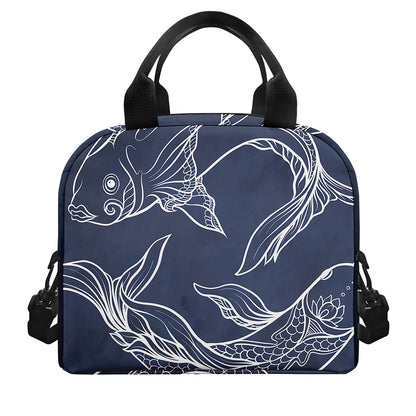 Astrology Pisces Sign Print Insulated Lunch Bag