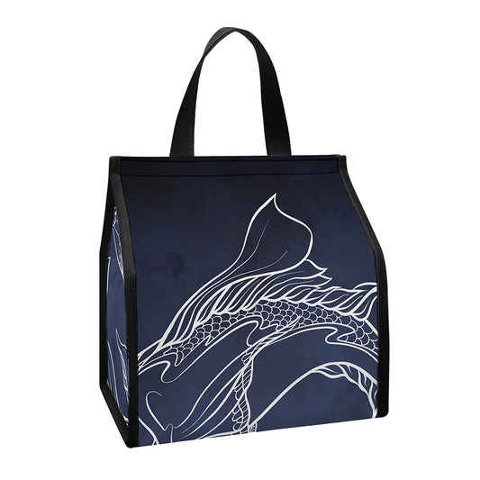 Astrology Pisces Sign Print Insulated Lunch Tote