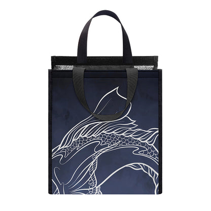 Astrology Pisces Sign Print Insulated Lunch Tote