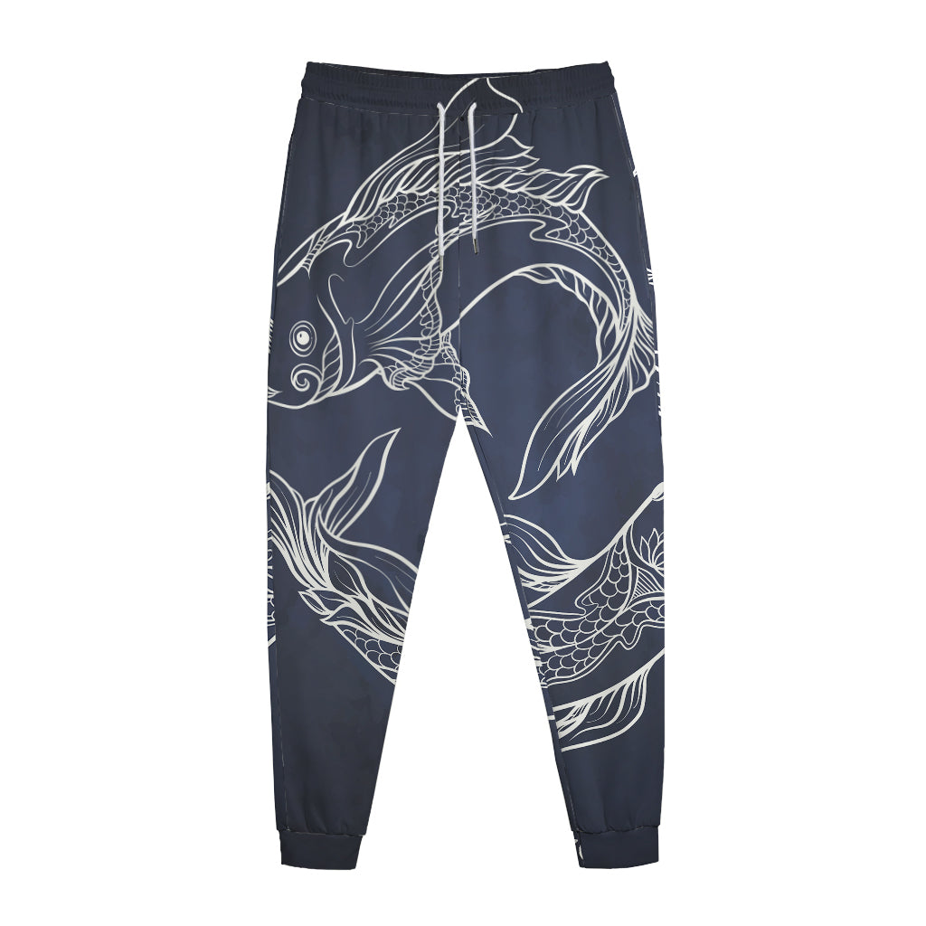 Astrology Pisces Sign Print Jogger Pants