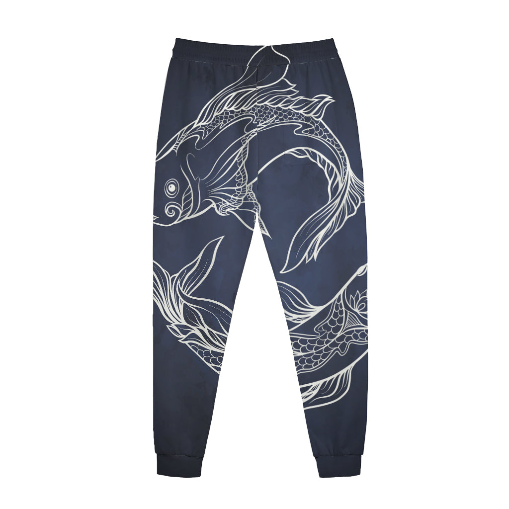 Astrology Pisces Sign Print Jogger Pants