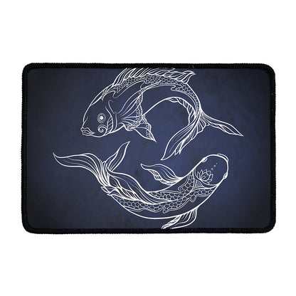 Astrology Pisces Sign Print Kitchen Mat