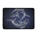 Astrology Pisces Sign Print Kitchen Mat