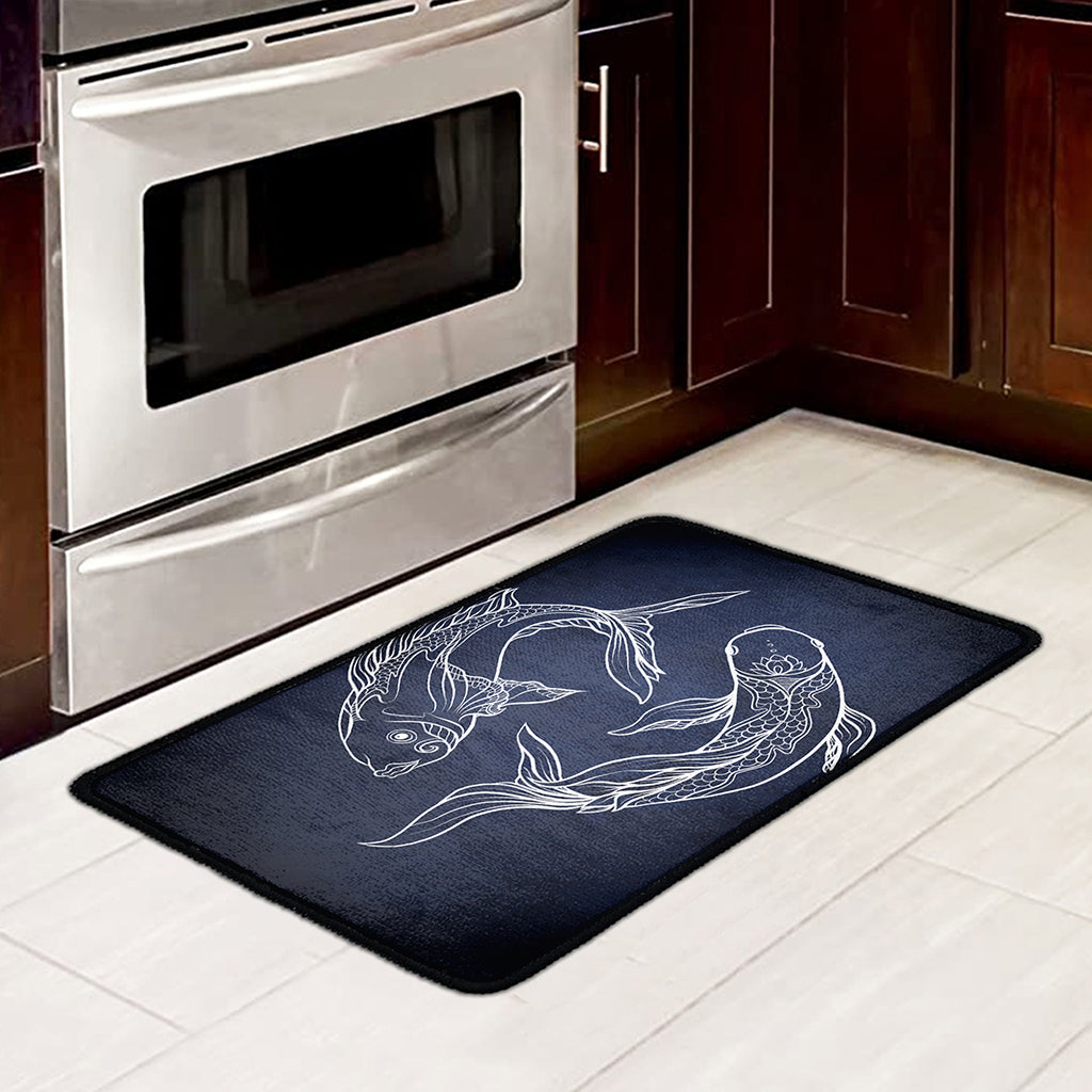 Astrology Pisces Sign Print Kitchen Mat