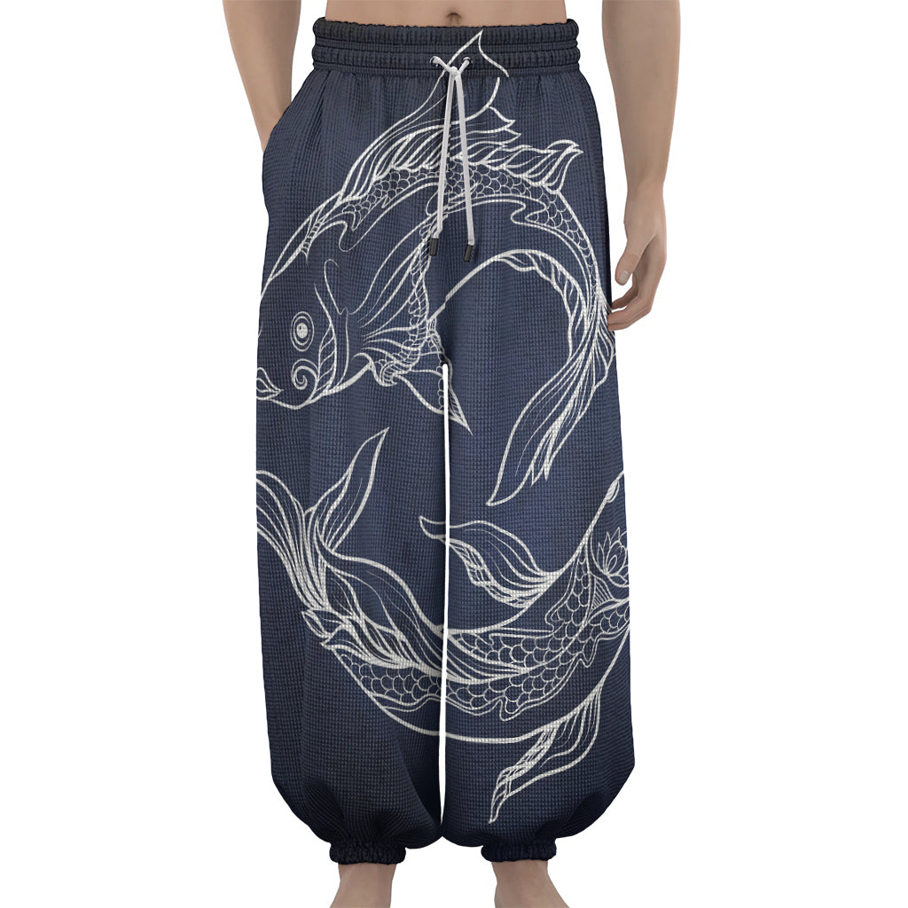 Astrology Pisces Sign Print Lantern Pants