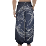 Astrology Pisces Sign Print Lantern Pants