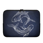 Astrology Pisces Sign Print Laptop Sleeve