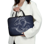 Astrology Pisces Sign Print Laptop Sleeve With Handle