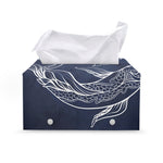 Astrology Pisces Sign Print Leather Tissue Box Cover