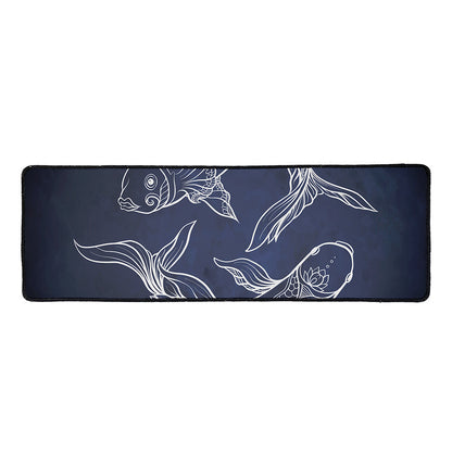 Astrology Pisces Sign Print Long Kitchen Mat