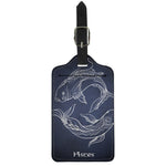 Astrology Pisces Sign Print Luggage Tag