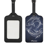 Astrology Pisces Sign Print Luggage Tag