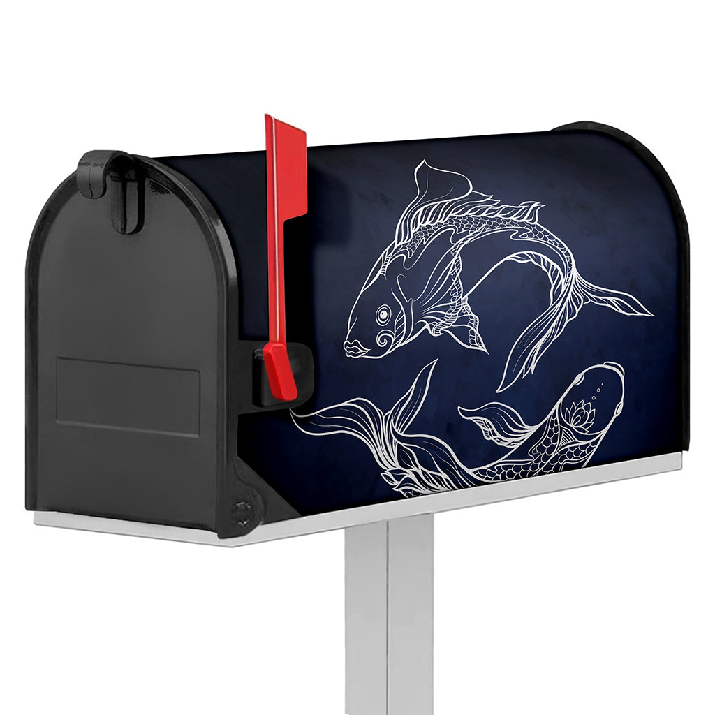 Astrology Pisces Sign Print Mailbox Cover