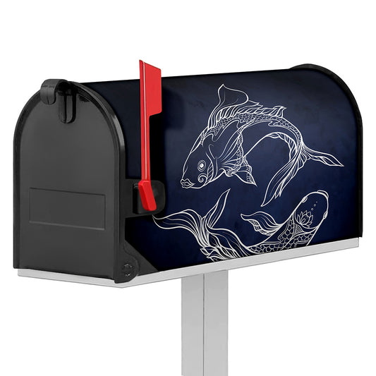 Astrology Pisces Sign Print Mailbox Cover