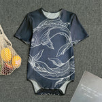 Astrology Pisces Sign Print Men's Bodysuit