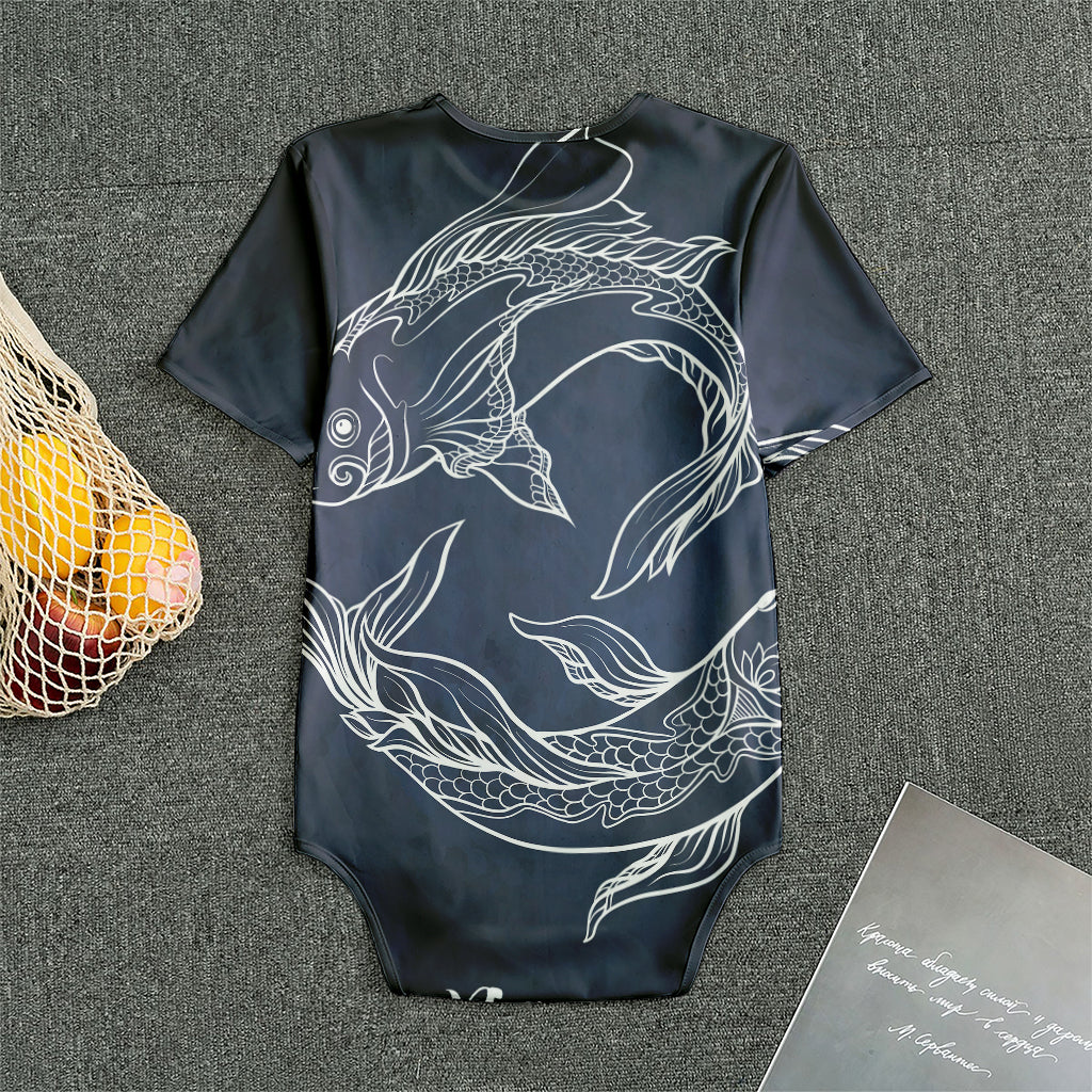 Astrology Pisces Sign Print Men's Bodysuit