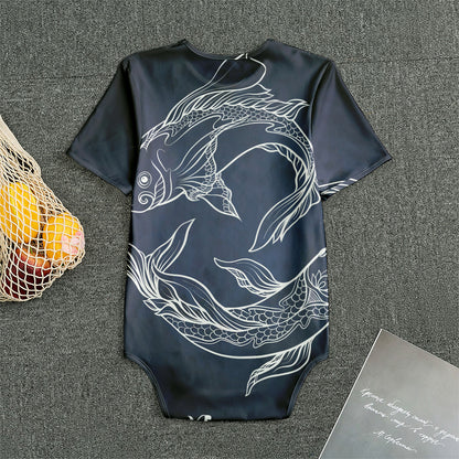 Astrology Pisces Sign Print Men's Bodysuit