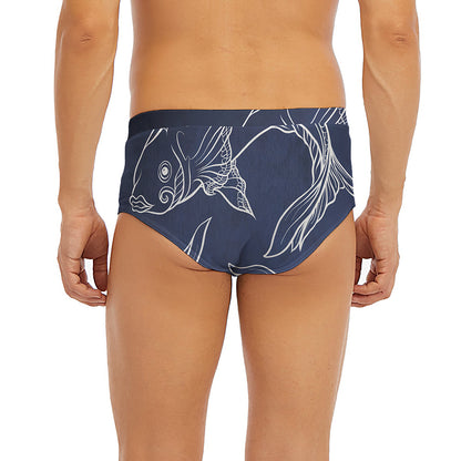 Astrology Pisces Sign Print Men's Briefs