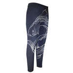 Astrology Pisces Sign Print Men's Compression Pants