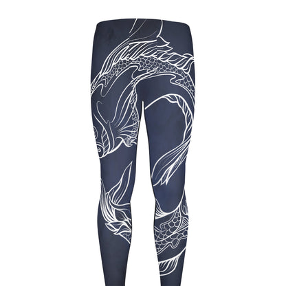 Astrology Pisces Sign Print Men's leggings