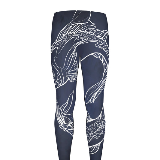 Astrology Pisces Sign Print Men's leggings