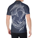 Astrology Pisces Sign Print Men's Shirt