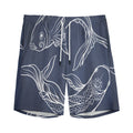 Astrology Pisces Sign Print Men's Athletic Shorts