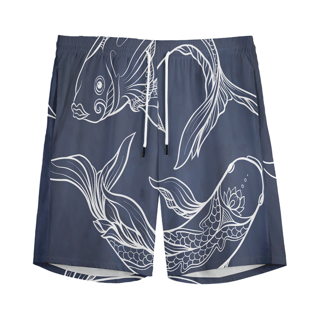 Astrology Pisces Sign Print Men's Sports Shorts