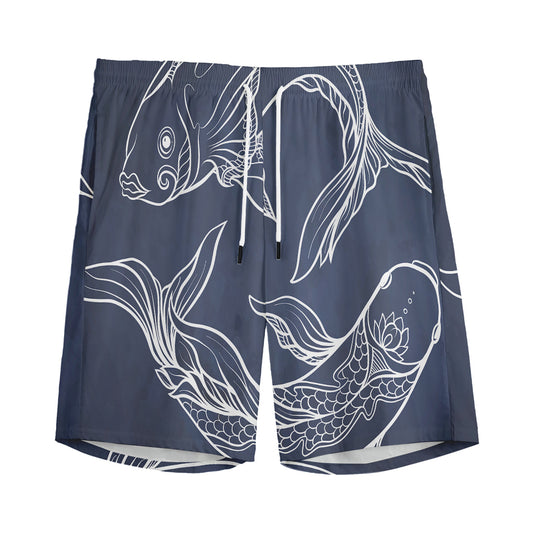 Astrology Pisces Sign Print Men's Sports Shorts