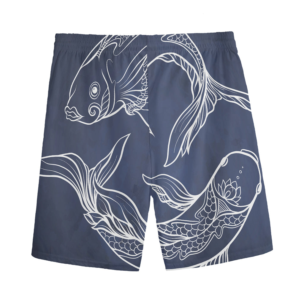 Astrology Pisces Sign Print Men's Sports Shorts