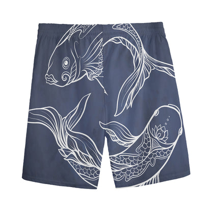 Astrology Pisces Sign Print Men's Sports Shorts