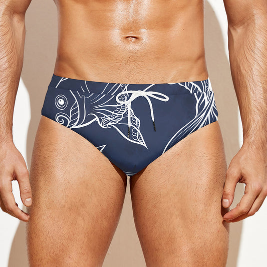 Astrology Pisces Sign Print Men's Swim Briefs