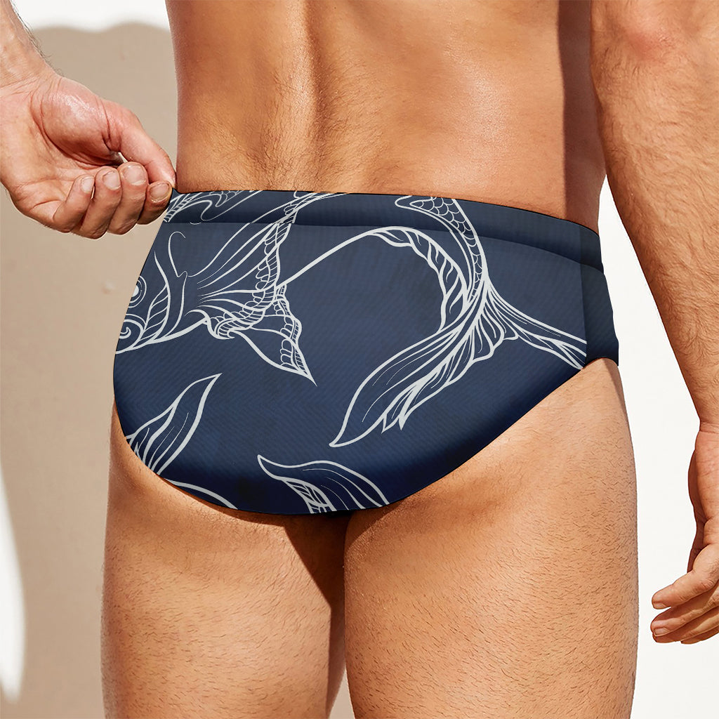 Astrology Pisces Sign Print Men's Swim Briefs