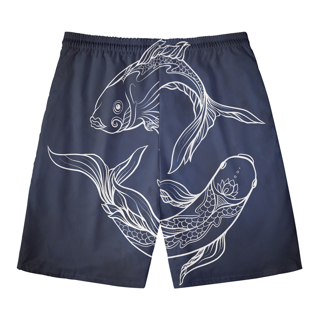 Astrology Pisces Sign Print Men's Swim Trunks