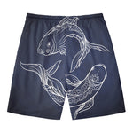 Astrology Pisces Sign Print Men's Swim Trunks