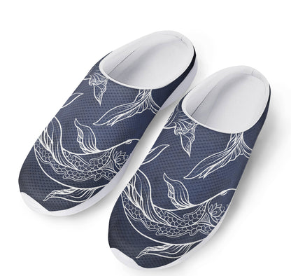 Astrology Pisces Sign Print Mesh Casual Shoes