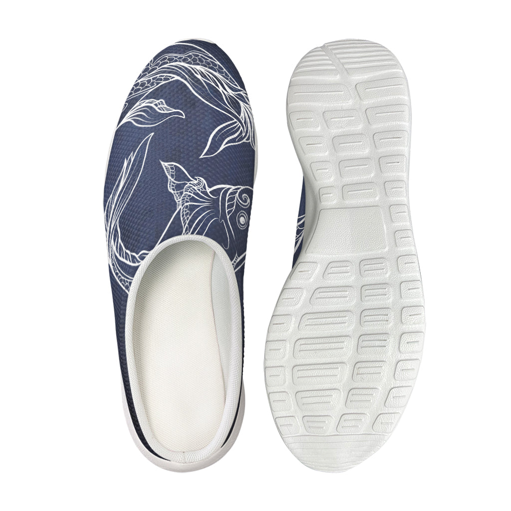 Astrology Pisces Sign Print Mesh Casual Shoes