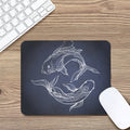 Astrology Pisces Sign Print Mouse Pad