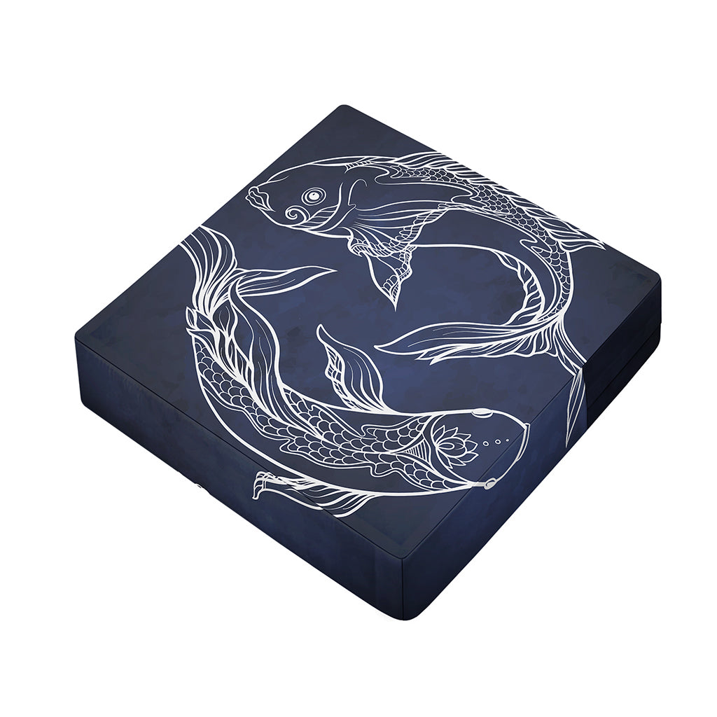 Astrology Pisces Sign Print Outdoor Seat Cushion Cover