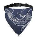 Astrology Pisces Sign Print Over The Collar Dog Bandana
